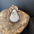 Navajo White Buffalo Turquoise Ring | Sterling Silver | Sz 9 | Authentic Native American Handmade | 00685