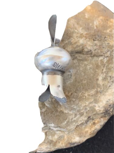 Navajo Naja Pendant | Sterling Silver | Handmade Pearls | 1.25" | Authentic Native American | 1258