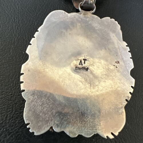 Navajo Purple Charoite Pendant with Pearls | Sterling Silver Necklace | Authentic Native American Handmade | 16653
