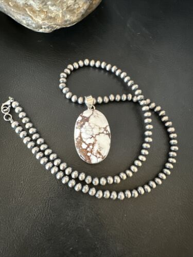 Navajo Wild Horse Necklace Pendant | Sterling Silver | Authentic Native American Handmade | 15729