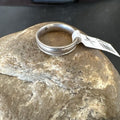 Navajo Sterling Silver Wedding Band | Sz 7.5 | Authentic Native American Handmade | 14275