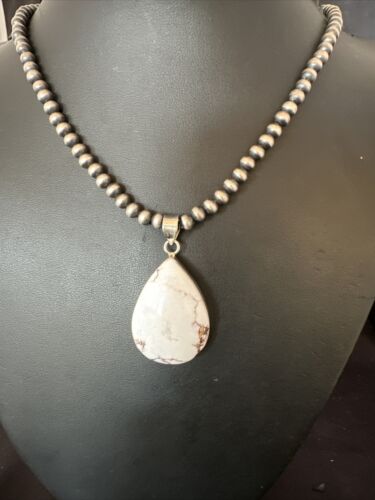 Navajo Wild Horse Necklace Pendant | Sterling Silver | Authentic Native American Handmade | 15732