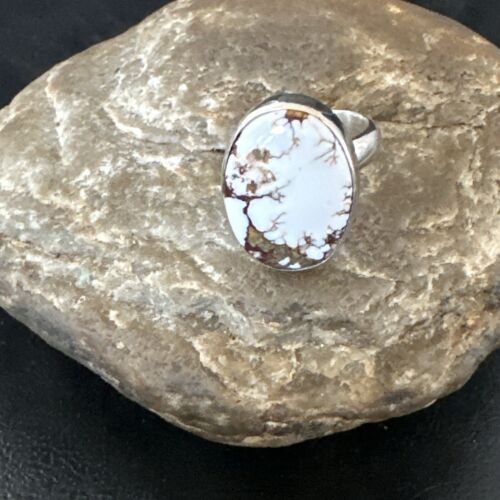 Men's and Women's Wild Horse Turquoise Ring | Sterling Silver | Sz 7.5 | 17362