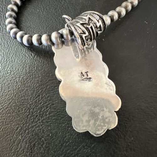 Navajo Wild Horse Necklace Pendant | Sterling Silver | Authentic Native American Handmade | 16989