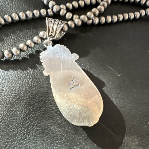 Navajo Wild Horse Necklace Pendant | Sterling Silver | Authentic Native American Handmade | 16983
