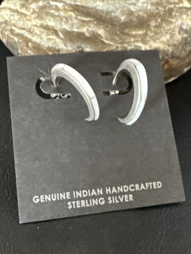 Navajo Pink Mother of Pearl Dangle Inlay Earrings | Sterling Silver | Authentic Native American Handmade | 15302