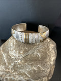 Gold filled Navajo Women's Cuff Bracelet 6.75" | Sterling Silver | Authentic Native American Handmade | 19700