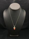 Spiny Oyster Pendant Navajo Chain Necklace | Sterling Silver | Authentic Native American Handmade | 2621