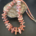 Purple Spiny Oyster Heishi Navajo Necklace 24" | Sterling Silver | Authentic Native American Handmade | 17781