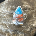 Blue Turquoise Spiny Oyster Southwestern Ring Size 6 | Sterling Silver | Authentic Native American Handmade | 18470
