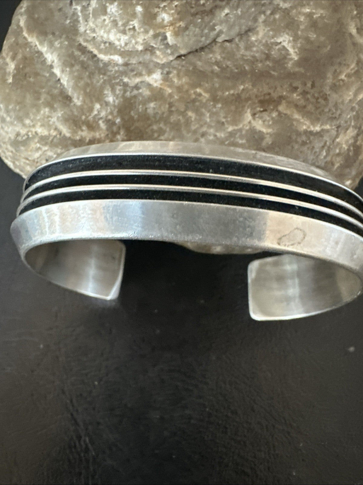 Mens Womens Navajo Sterling Silver Cuff Bracelet 7” 19696