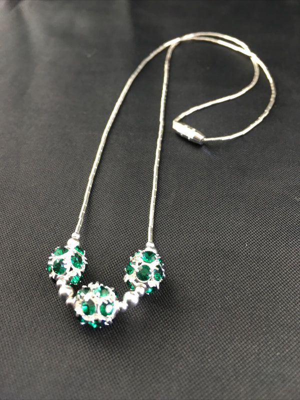 Girls Heishi Beads Pendant Navajo Necklace 17" | Sterling Silver | Authentic Native American Handmade | 10119