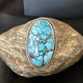 Handmade Navajo Blue Kingman Turquoise Ring Size 9.75 | Sterling Silver | Authentic Native American Handmade | 19623