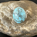 Blue Turquoise#8 Southwestern Ring Size 8 | Sterling Silver | Authentic Native American Handmade | 19747