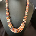 Spiny Oyster Turquoise Heishi Navajo Necklace 20" | Sterling Silver | Authentic Native American Handmade | 17757