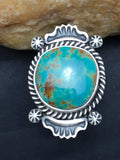 Royston Turquoise Navajo Ring Size 7 | Sterling Silver | Authentic Native American Handmade | 4184