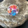Blue Turquoise Spiny Oyster Navajo Ring Size 8 | Sterling Silver | Authentic Native American Handmade | 18248