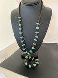 Navajo 30"Turquoise Shell Heishi Bead Necklace | Sterling Silver | Authentic Native American Handmade | 00764