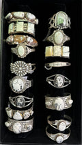 Navajo Zuni Squash Blossom Cuff Necklace Rings | Authentic Native American Handmade