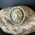Navajo Blue #8 Turquoise Ring | Sterling Silver | Sz 10 | Authentic Native American Handmade | 15890