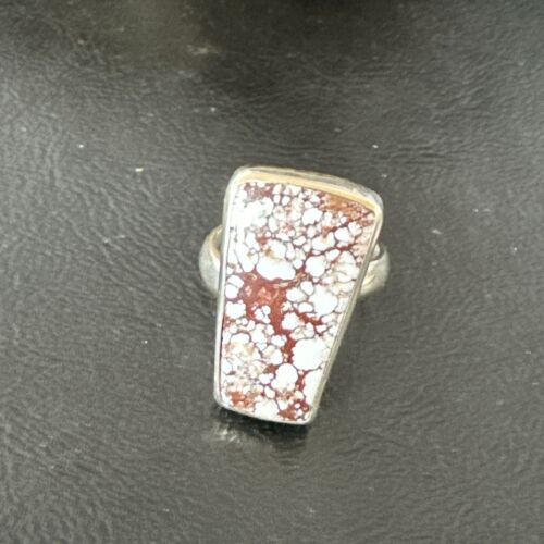 Men's & Women's Wild Horse Turquoise Navajo Ring | Sterling Silver | Sz 7 | Authentic Native American Handmade | 17350