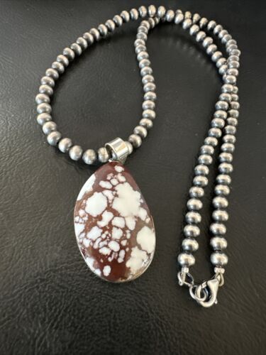 Navajo Wild Horse Necklace Pendant | Sterling Silver | Authentic Native American Handmade | 15733