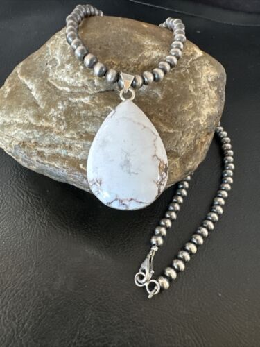 Navajo Wild Horse Necklace Pendant | Sterling Silver | Authentic Native American Handmade | 15732