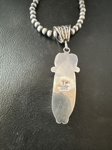 Navajo Wild Horse Necklace Pendant | Sterling Silver | Authentic Native American Handmade | 16986