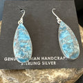 Blue Denim Lapis Dangle Earrings | Sterling Silver | 1" | 15799