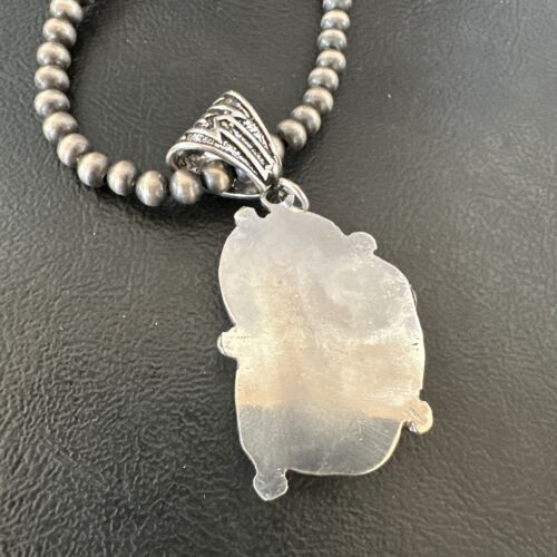 Navajo Wild Horse Necklace Pendant | Sterling Silver | Authentic Native American Handmade | 16943