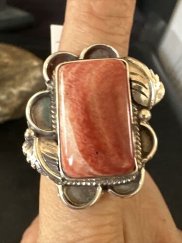 Women's Sterling Silver Purple Spiny Oyster Ring | Sz 8 | 14902