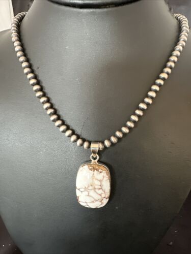 Navajo Wild Horse Necklace Pendant | Sterling Silver | Authentic Native American Handmade | 15737