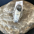 Men's Women's White Buffalo Turquoise Ring | Navajo Sterling Silver | Sz 6 | 10595