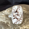 Men's Women's Wild Horse Turquoise Ring | Navajo Sterling Silver | Sz 7 | Authentic Native American Handmade | 17283