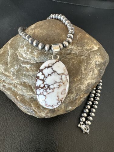 Navajo Wild Horse Necklace Pendant | Sterling Silver | Authentic Native American Handmade | 15735