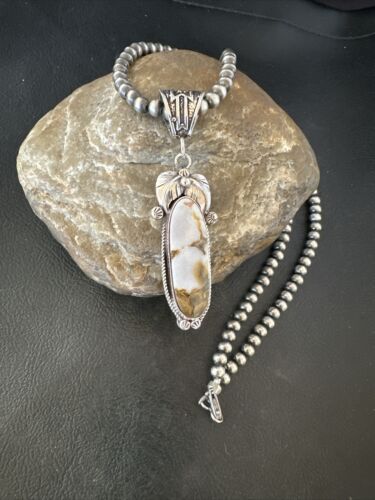 Navajo Wild Horse Necklace Pendant | Sterling Silver | Authentic Native American Handmade | 16986