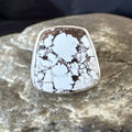 Men's Women's Wild Horse Turquoise Ring | Navajo Sterling Silver | Sz 7 | Authentic Native American Handmade | 17286