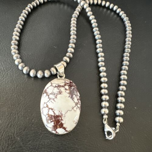 Navajo Wild Horse Necklace Pendant | Sterling Silver | Authentic Native American Handmade | 15723