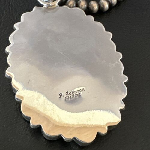 Navajo Pearls Pink Conch Necklace with Multi-Stone Cluster Pendant | Authentic Native American Handmade | 16063