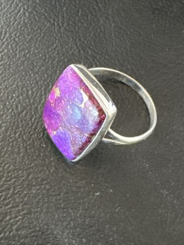 Southwestern Navajo Purple Mojave Turquoise Ring | Sterling Silver | Sz 10 | 15609