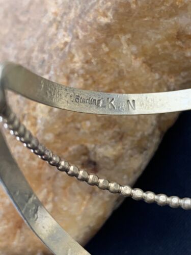 Native American Men's Navajo Turquoise Bracelet | Sterling Silver | Authentic Handmade | 3283