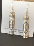 Navajo Stamped Sterling Silver Earrings Set | Authentic Native American Handmade | 11624