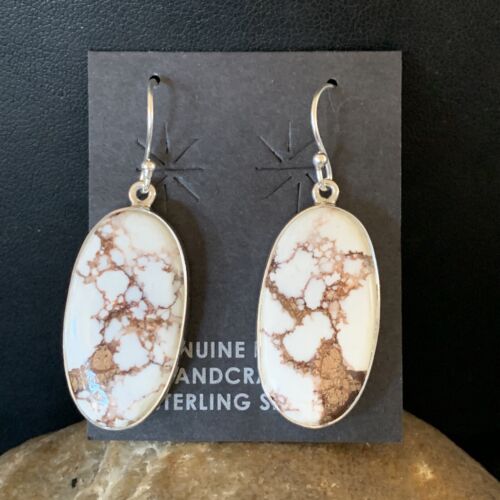 Southwestern Women's Navajo Wild Horse Earrings | Sterling Silver | Authentic Native American Handmade | 12786