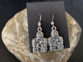 Navajo Storyteller Dangle Earrings | Sterling Silver | 1.5" | Authentic Native American Handmade | 12986