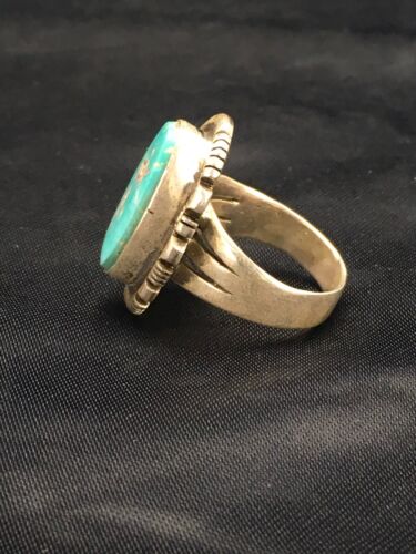 Navajo Sterling Silver Turquoise Ring | Sz 7.25 | Southwestern Handcrafted | 2634