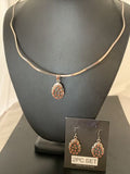 Navajo Sterling Silver Red Coral Cluster Pendant Earrings Set | Authentic Native American Handmade | 02155