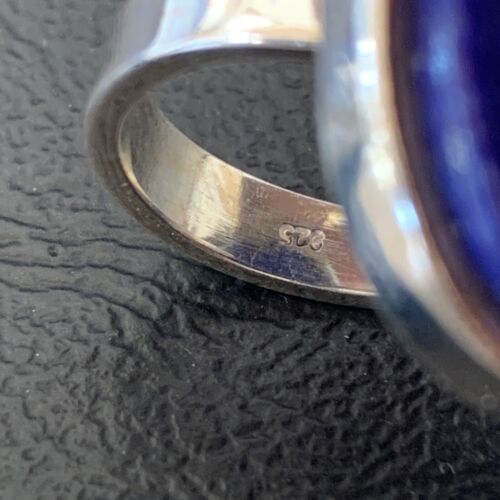 Navajo Blue Lapis Lazuli Ring | Sterling Silver | Sz 6 | Authentic Native American Handmade | 10403