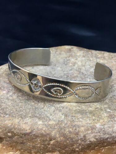 Navajo Bear Bracelet | Sterling Silver | Authentic Native American Handmade | 8935