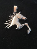 Native American Navajo Horse Head Pendant | Sterling Silver | 2" | 3610
