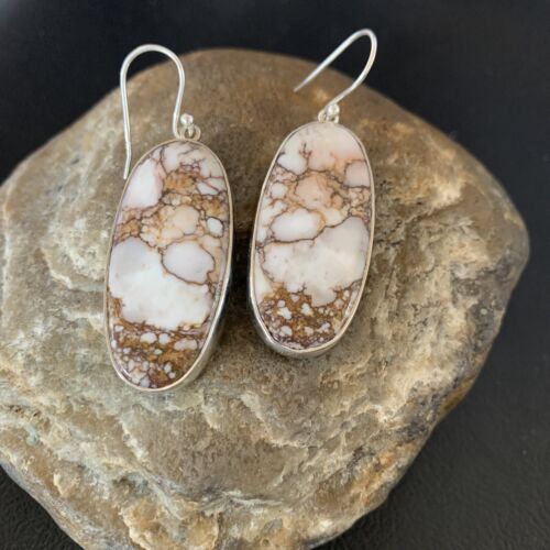 Southwestern Women's Navajo Wild Horse Earrings | Sterling Silver | Authentic Native American Handmade | 12031